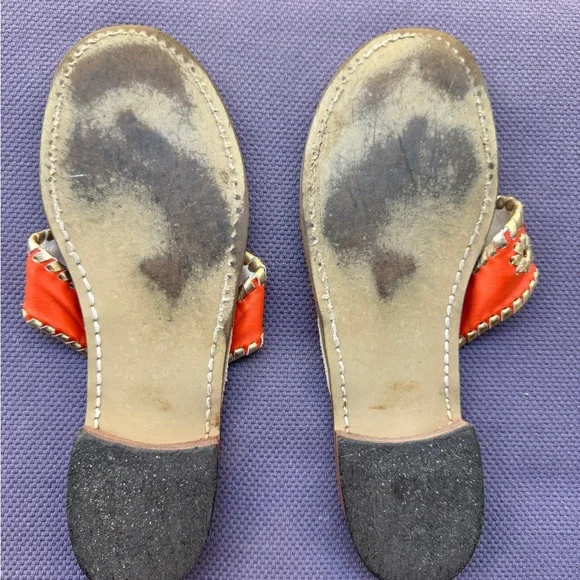 Jack Rogers Women's Bright Orange Sandals size 9m - Picture 2 of 5